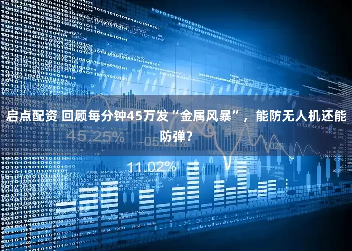 启点配资 回顾每分钟45万发“金属风暴”，能防无人机还能防弹？